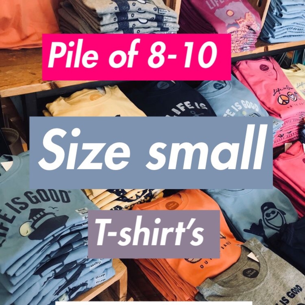 8-10 random size small T-shirt’s